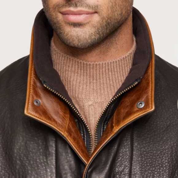 orvis romano leather jacket
